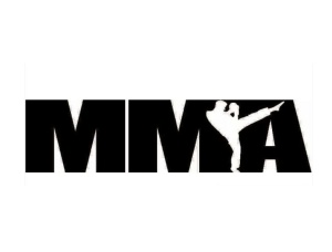 Sticker Auto "MMA" 20x5 cm, negru