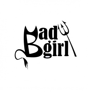 Sticker BAD GIRL 15 cm, Creative Rey®