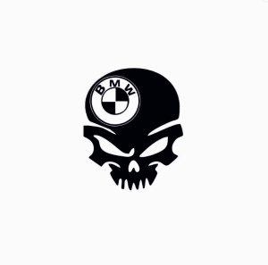 Sticker Bmw Craniu 15x12.1 cm, Creative Rey®