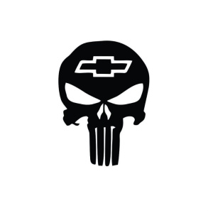 Sticker Craniu Chevrolet 14x10 cm, Creative Rey®
