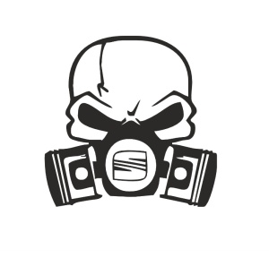Sticker CRANIU SEAT 12x12 cm, Creative Rey®