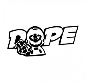 Sticker Dope 15 cm, Creative Rey®