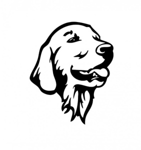 Sticker Labrador 15 cm, Creative Rey®