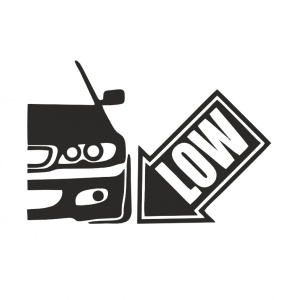 Sticker LOW BMW 15 cm, Creative Rey®