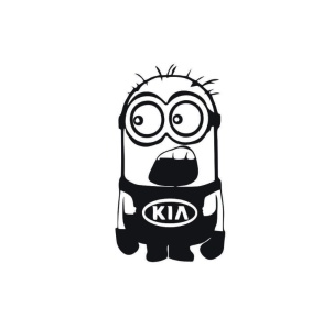 Sticker Minion Kia 15x8.3 cm, Creative Rey®