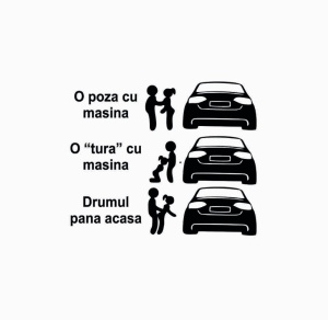Sticker O Poza Cu Masina Audi 15x12 cm, Creative Rey®