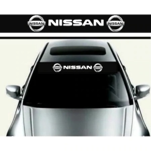 Stiker parasolar auto, Nissan, 125 X 15 cm