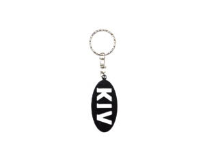 Breloc auto din plastic negru, Kia