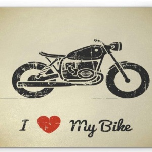 Mousepad I Love My Bike 22x18 cm - Img 2