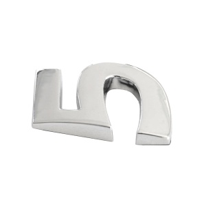 ORNAMENT AUTO 3D. CIFRA 5. 26 MM. CROMAT - Img 2