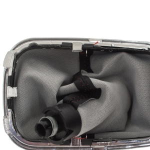 Schimbator de viteze compatibil cu Volkswagen Golf IV BENZINA, cusatura rosie si rama cromata, 23MM - Img 5