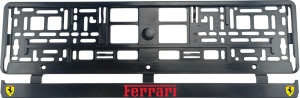 Set 2 bucati, suport numar inmatriculare Ferrari Red