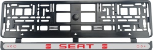 Set 2 bucati, suport numar inmatriculare Seat Red II