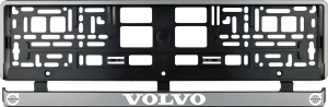 Set 2 bucati, suport numar inmatriculare Volvo alb