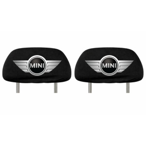 Set 2 huse tetiere negre, pentru gama auto MINI