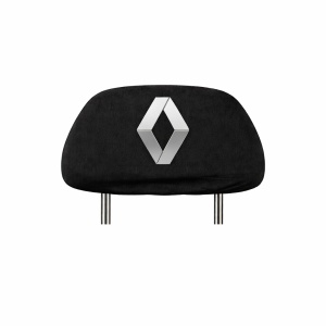 Set 2 huse tetiere negre, pentru gama auto RENAULT - Img 2