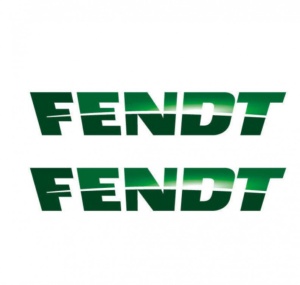 Set 2 stickere Fendt logo 15 cm, Creative Rey®