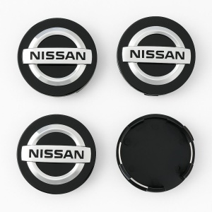 Set 4 Capace Jante Aliaj Nissan – 54mm Negre - Img 2