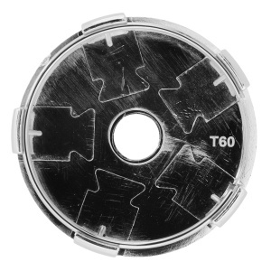 Set 4 Capace Jante Aliaj Pentru FORD, 56mm Interior 60 mm Exterior, Argintiu-Albastru - Img 4