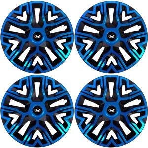 Set 4 Capace Roti 14 `` Best Albastru-Negru, Compatibile Cu Hyundai - Img 2
