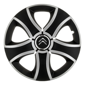 Set 4 Capace Roti 14 inchi (R14) Bis Gri-Negru, Compatibile Cu Citroen - Img 4