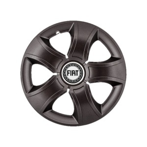 Set 4 Capace Roti 14 inchi (R14) Bis Negru, Compatibile Cu Fiat - Img 3