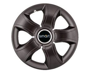 Set 4 Capace Roti 14 inchi (R14) Bis Negru, Compatibile Cu Smart