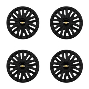 Set 4 capace roti 14 inchi (R14) compatibile CHEVROLET, Model 217 Black - Img 2