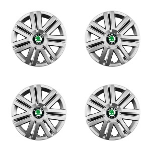 Set 4 Capace Roti 14 inchi (R14) Compatibile Cu Skoda, Model - 203 - Img 2