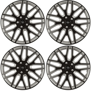 Set 4 Capace Roti 14 inchi (R14) Dakar Negru-Gri, Compatibile Cu Opel - Img 2