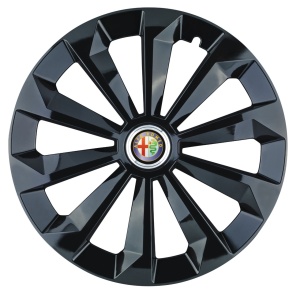 Set 4 Capace Roti 14 inchi (R14) Fame Negru, Compatibile Cu Alfa Romeo