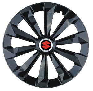 Set 4 Capace Roti 14 inchi (R14) Fame Negru, Compatibile Cu Suzuki