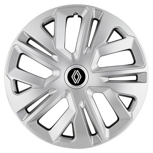 Set 4 Capace Roti 14 inchi (R14) Raven Gri, pentru Renault Nou - Img 2