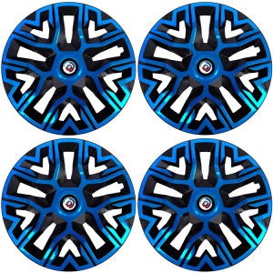 Set 4 Capace Roti 15 `` Best Albastru-Negru, Compatibile Cu BMW Nou - Img 2