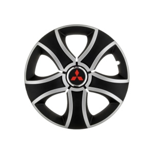Set 4 Capace Roti 15 inchi (R15) Bis Gri-Negru, Compatibile Cu Mitsubishi - Img 3