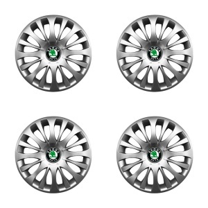 Set 4 Capace Roti 15 inchi (R15) Compatibile Cu SKODA model - 329 - Img 2
