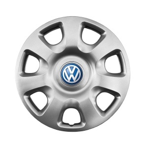 Set 4 capace roti 15 inchi (R15) Compatibile Cu Volkswagen model - 336, Sigla Albastra