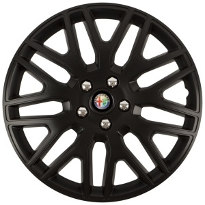 Set 4 Capace Roti 15 inchi (R15) Dakar Negru, Compatibile Cu Alfa Romeo