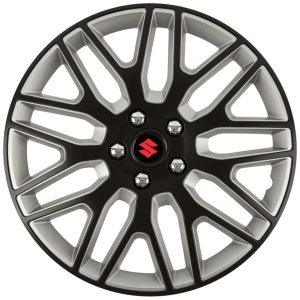 Set 4 Capace Roti 15 inchi (R15) Dakar Negru-Gri, Compatibile Cu Suzuki