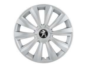 Set 4 capace roti 15 inchi (R15) Delta Gri, Compatibile cu Peugeot