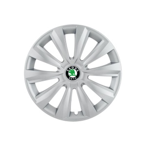 Set 4 capace roti 15 inchi (R15) Delta Gri, Compatibile Cu Skoda - Img 3