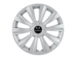 Set 4 capace roti 15 inchi (R15) Delta Gri, Compatibile cu SsangYong