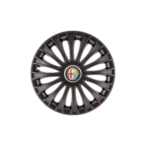 Set 4 Capace Roti 15 inchi (R15) Dino Negru, Compatibile cu Alfa Romeo - Img 3