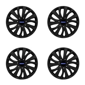 Set 4 capace roti 16 inch (R16) compatibile VOLVO, Model - 432 Black Edition - Img 2