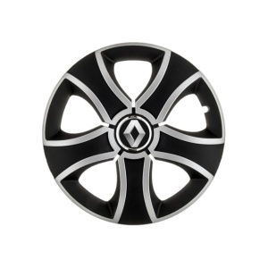 Set 4 Capace Roti 16 inchi (R16) Bis Gri-Negru, Compatibile Cu Renault - Img 3