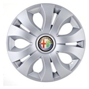 Set 4 Capace Roti 16 inchi (R16), Compatibil Cu Alfa Romeo, model Top Gri - Img 2