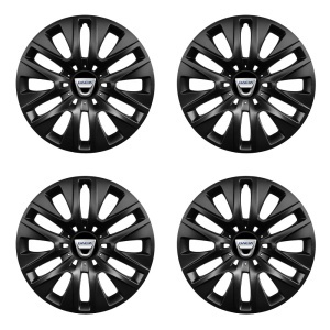 Set 4 capace roti 16 inchi (R16) compatibile DACIA, Model 429 Black - Img 2