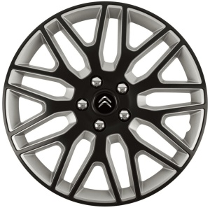 Set 4 Capace Roti 16 inchi (R16) Dakar Negru-Gri, Compatibile Cu Citroen