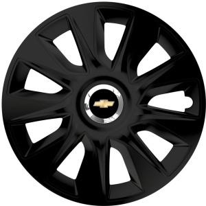 Set 4 Capace Roti 16 inchi (R16) Stratos Negru, Compatibile Cu Chevrolet