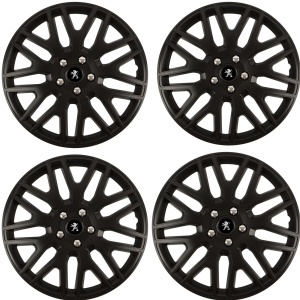Set 4 Capace Roti 17 inchi (R17) Dakar Negru, Compatibile Cu Peugeot - Img 2